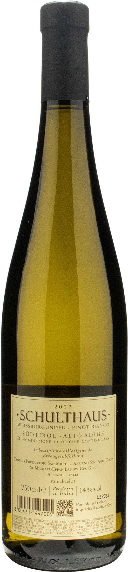 St. Michael Eppan Pinot Bianco Schulthaus 2022