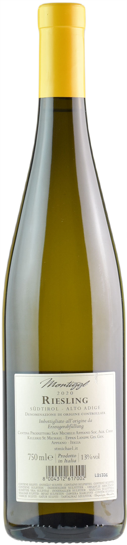 San Michele Appiano Riesling Montiggl 2020