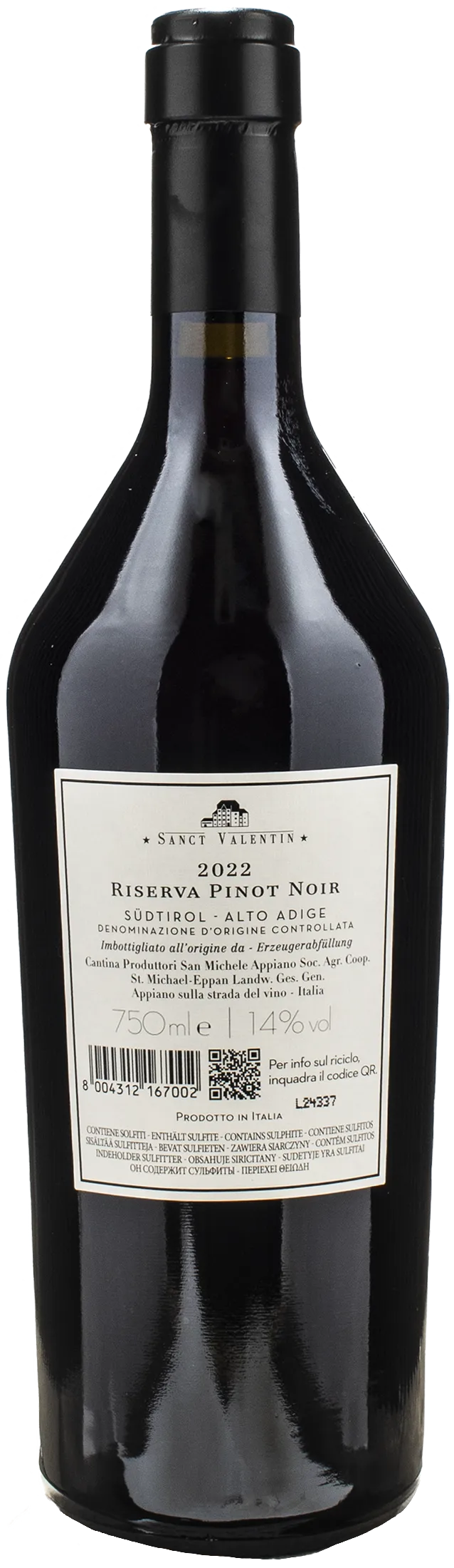 San Michele Appiano Sanct Valentin Pinot Nero Riserva 2022