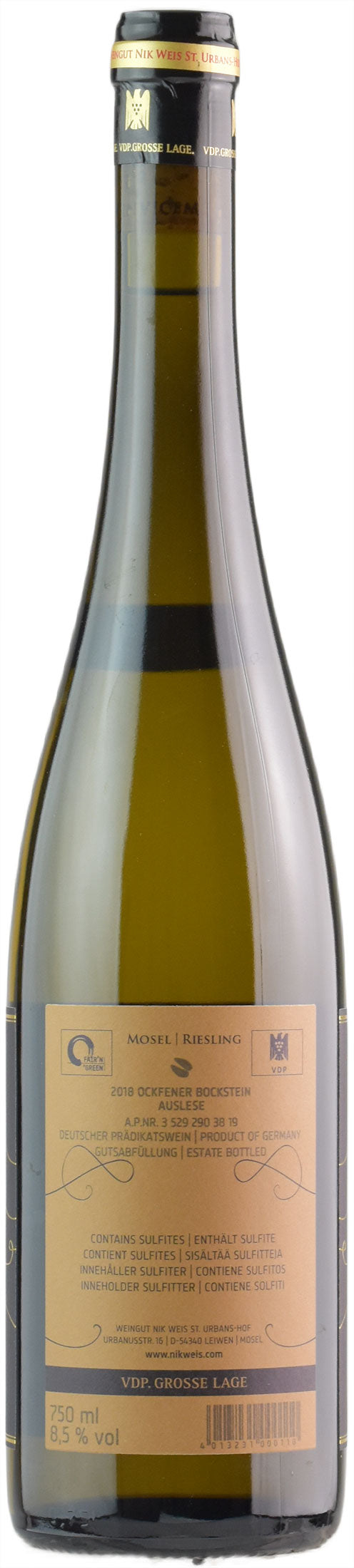 St. Urbans Hof Ockfener Bockstein Riesling Auslese 2018