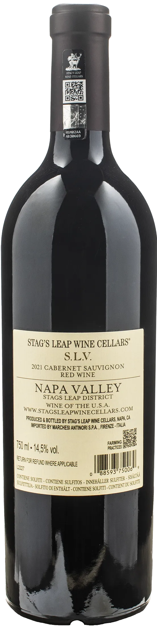 Stag's Leap Wine Cellars SLV Cabernet Sauvignon 2021