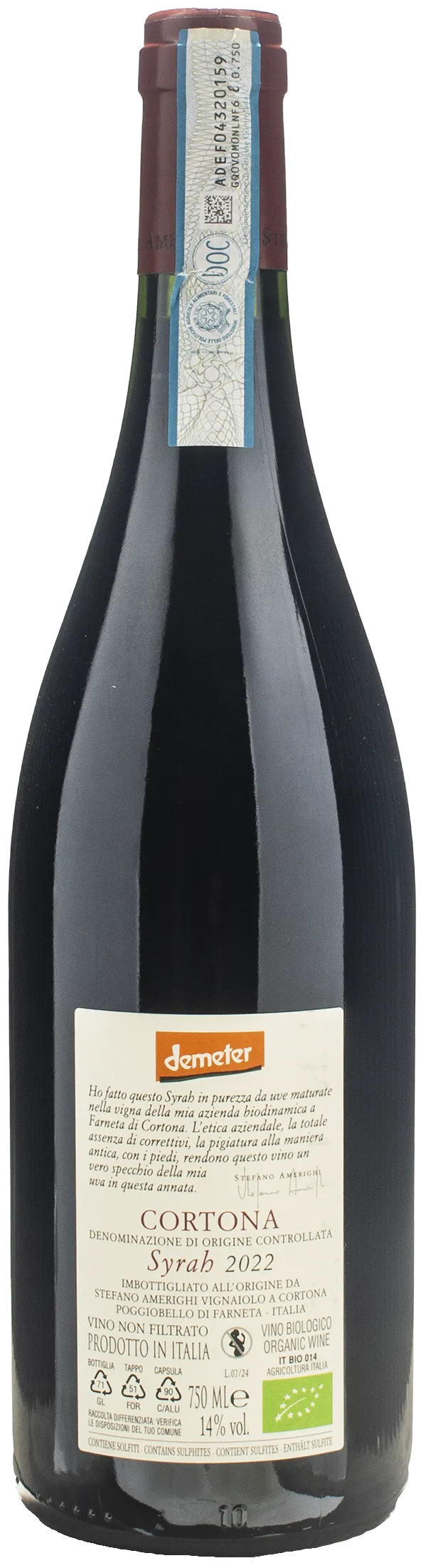 Stefano Amerighi Cortona Syrah 2022