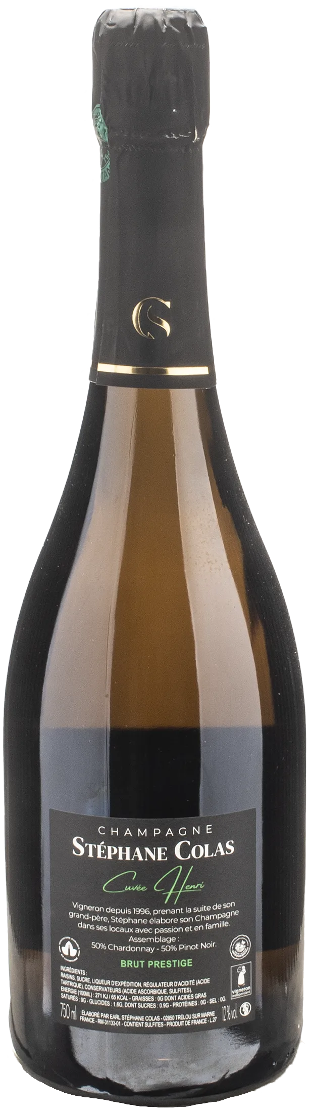 Stephane Colas Champagne Prestige Cuvee Henri