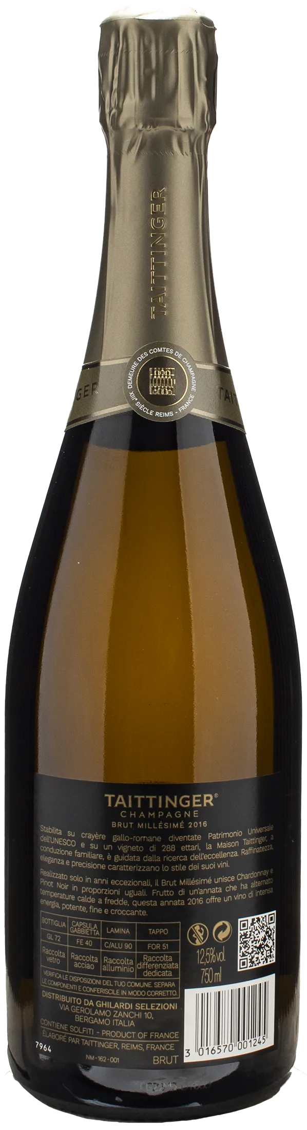 Taittinger Champagne Brut Millesime 2016