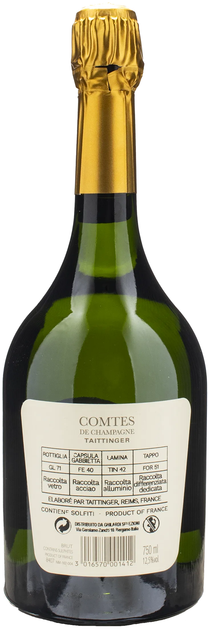 Taittinger Champagne Grand Cru Blanc de Blancs Comtes de Champagne 2013