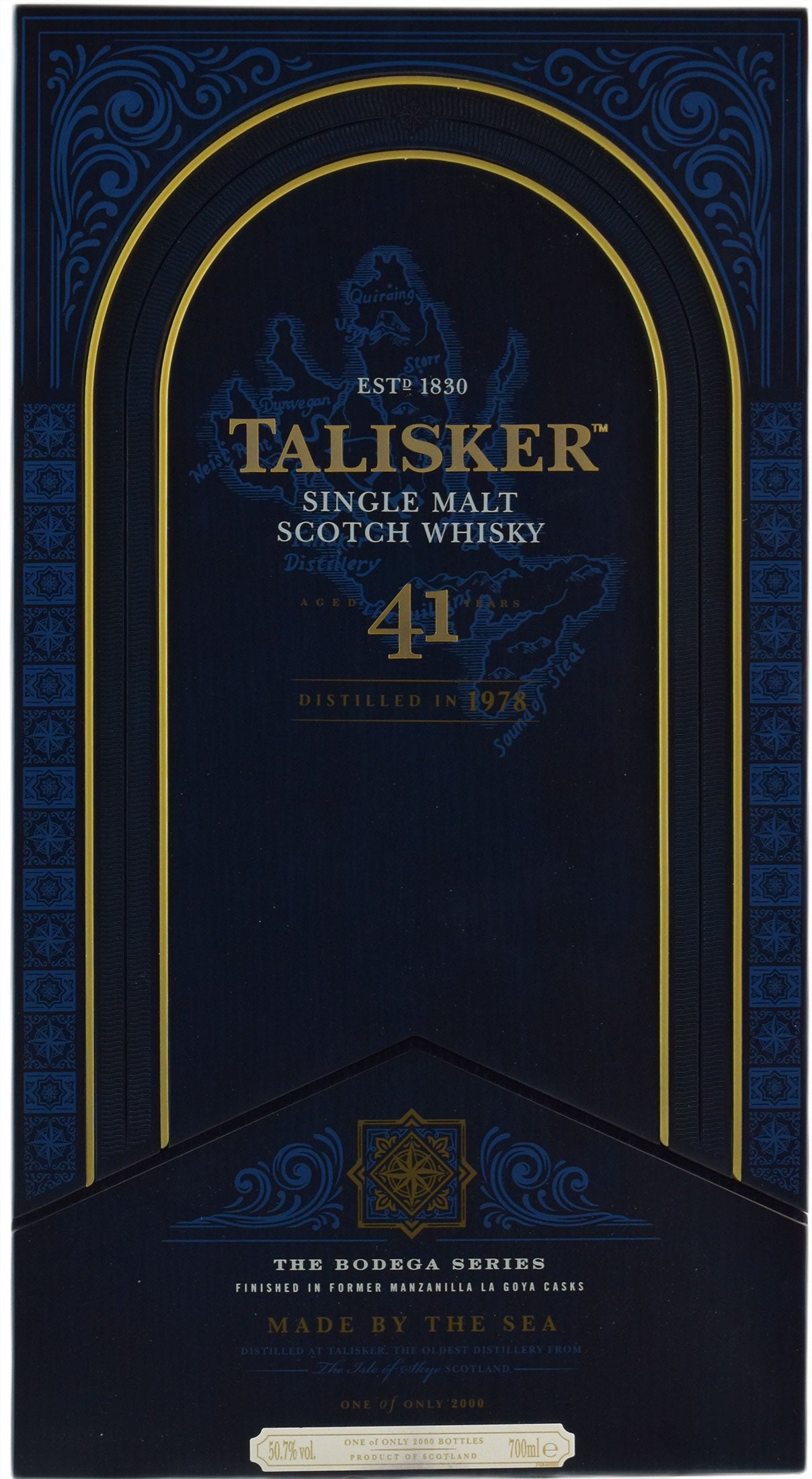 Talisker Scotch Whisky Single Malt The bodega series 41 Y.O.