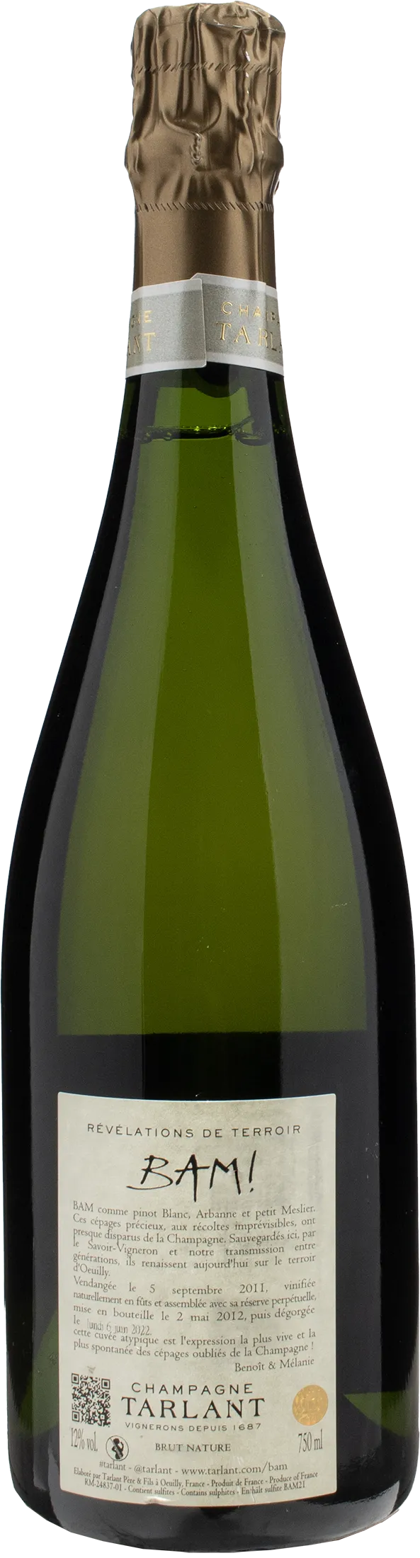 Tarlant Champagne Bam! Brut Nature