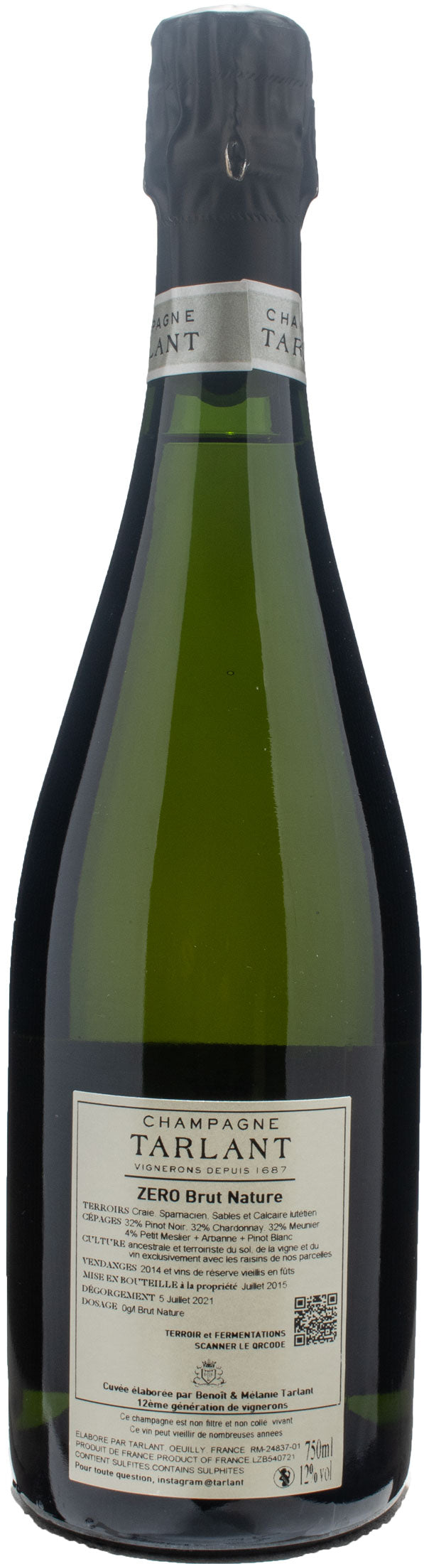 Tarlant Champagne Zero Brut Nature