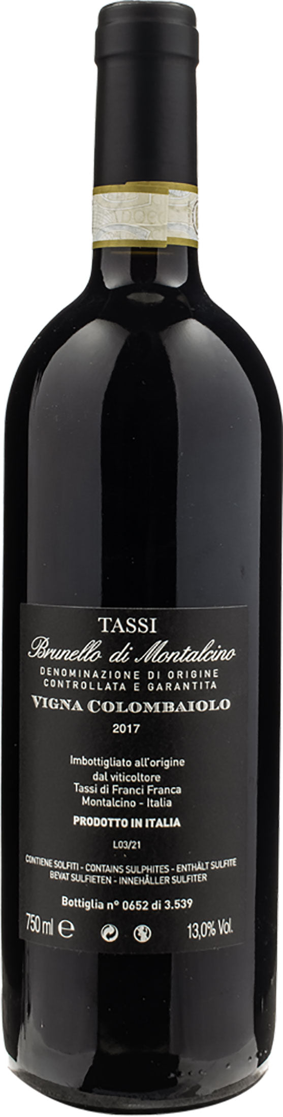 Tassi Brunello di Montalcino Vigna Colombaiolo 2017