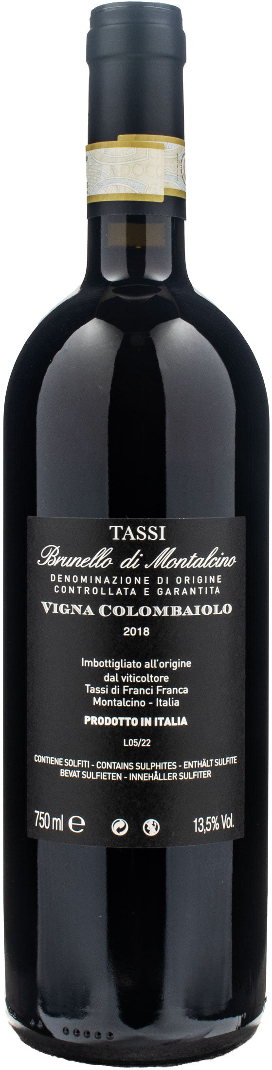 Tassi Brunello di Montalcino Vigna Colombaiolo 2018