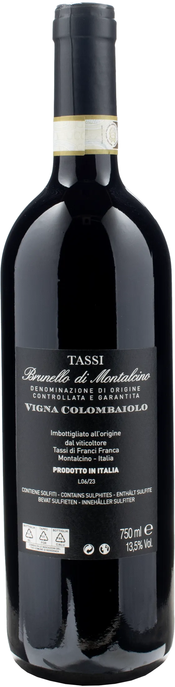 Tassi Brunello di Montalcino Vigna Colombaiolo 2019