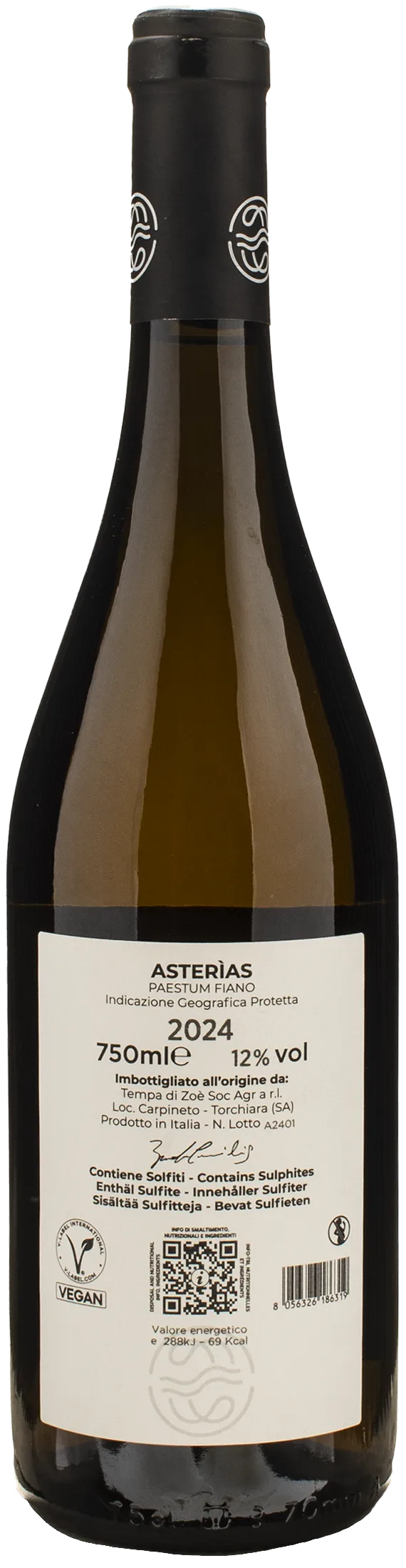 Tempa di Zoe Fiano Paestum Asterias 2024