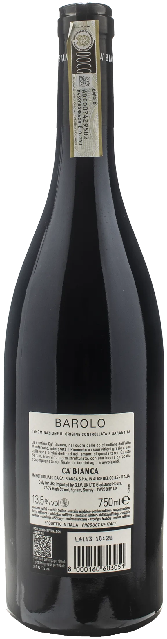 Tenimenti Ca Bianca Barolo 2020