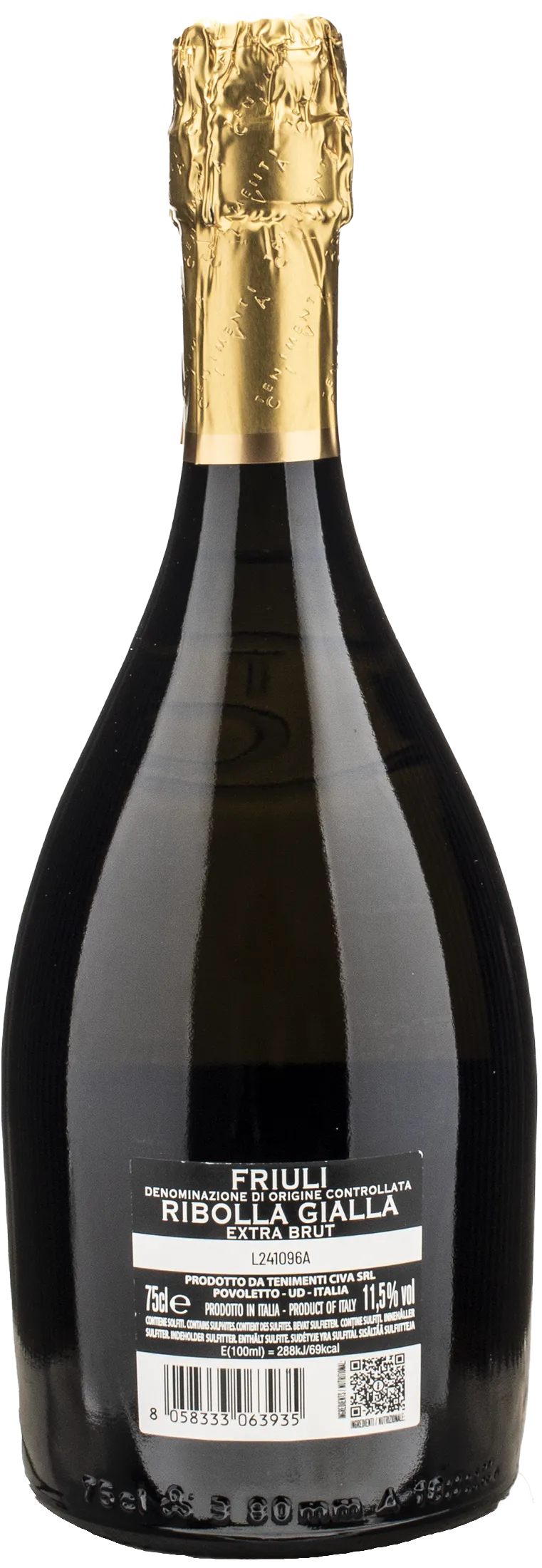 Tenimenti Civa Ribolla Gialla Spumante Cuvée Biele Zoe Extra Brut