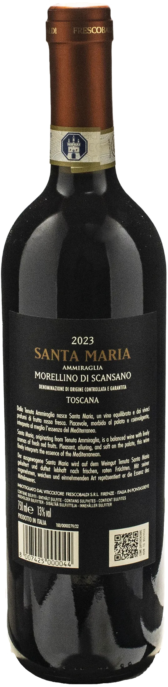 Frescobaldi Tenuta Ammiraglia Morellino di Scansano Santa Maria 2023