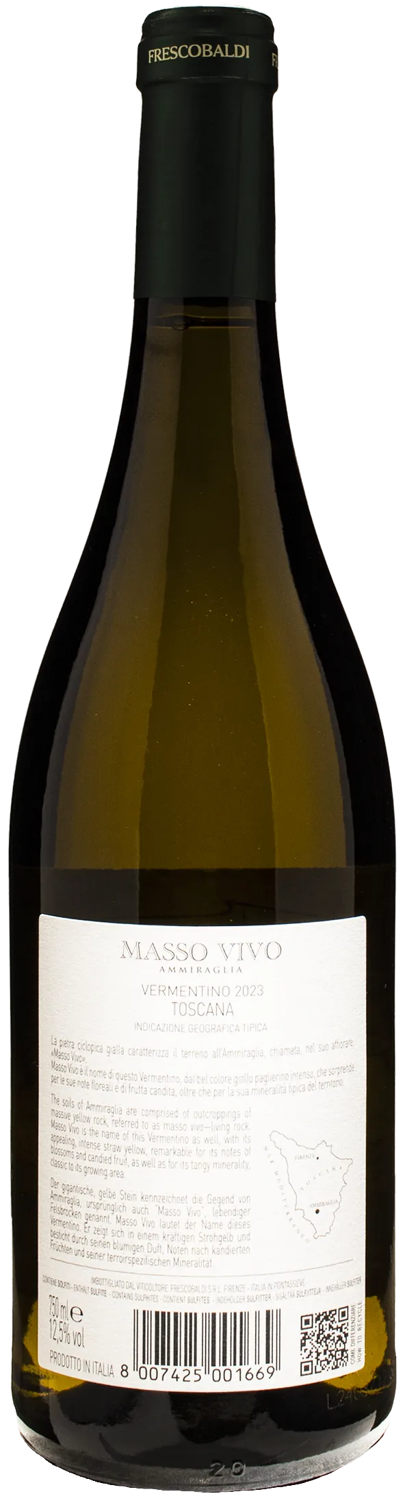Frescobaldi Tenuta Ammiraglia Vermentino Masso Vivo 2023