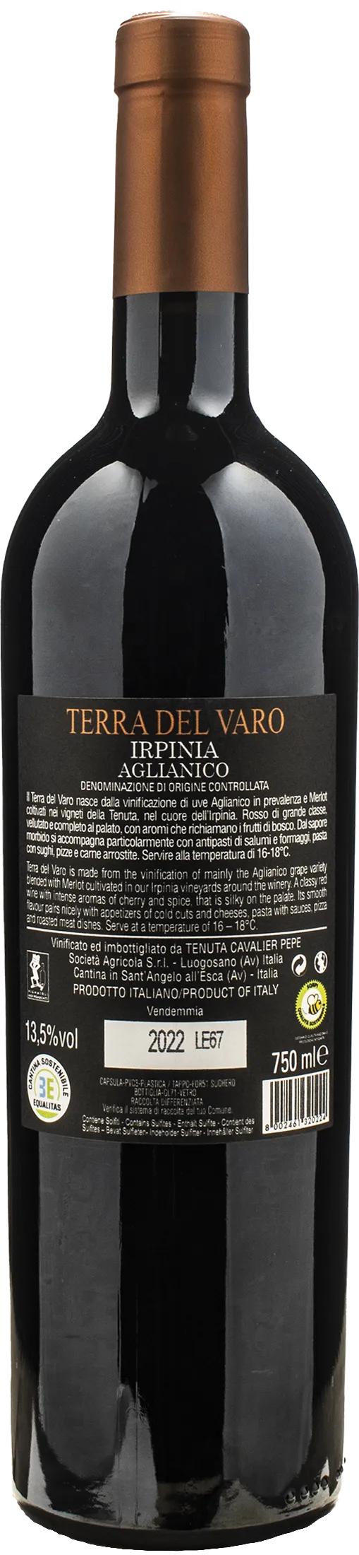 Tenuta Cavalier Pepe Irpinia Aglianico Terra del Varo 2022