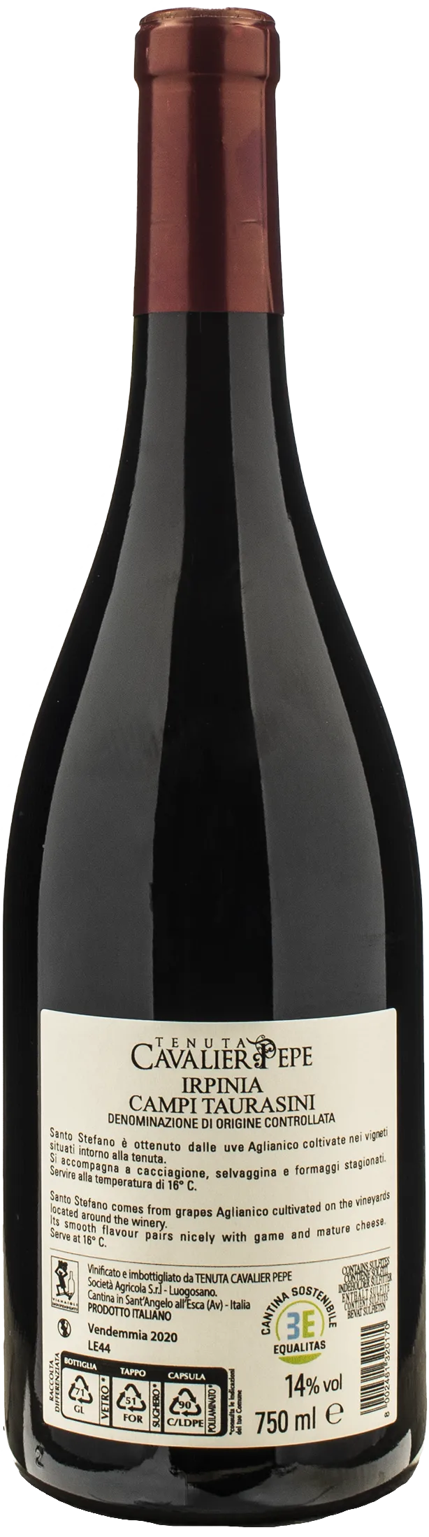 Tenuta Cavalier Pepe Irpinia Campi Taurasini Santo Stefano 2020