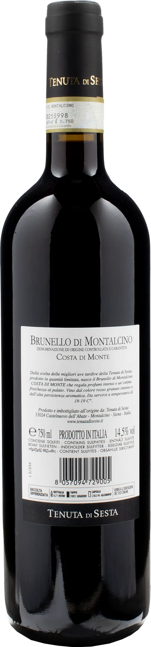 Tenuta di Sesta Brunello di Montalcino Costa di Monte 2019