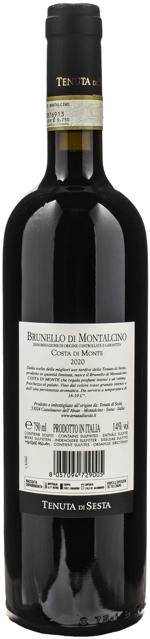 Tenuta di Sesta Brunello di Montalcino Costa di Monte 2020