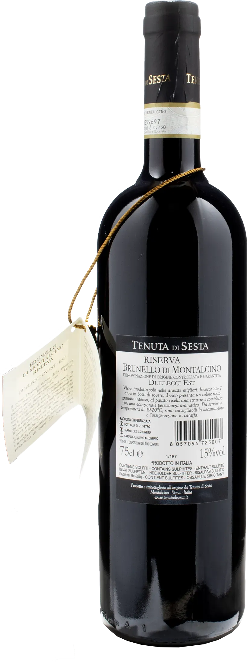 Tenuta di Sesta Brunello di Montalcino Duelecci Est Riserva 2018