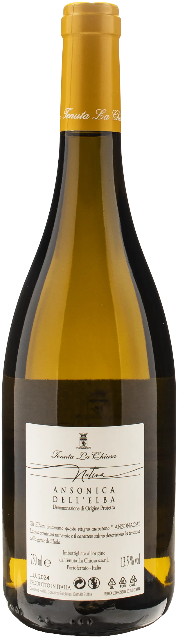 Tenuta la Chiusa Ansonica dell'Elba Nativa 2023