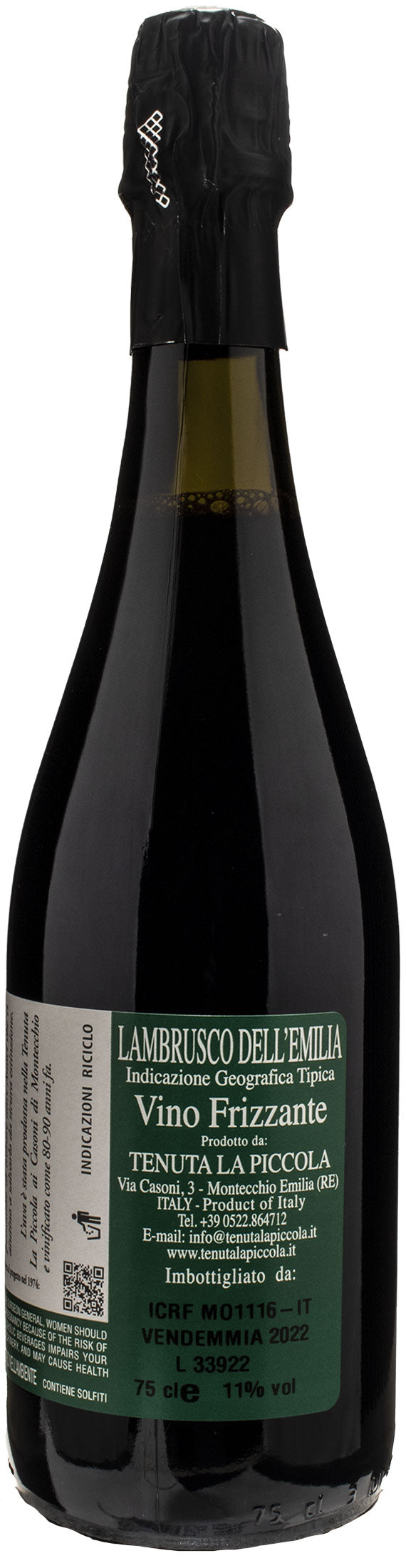 Tenuta La Piccola Lambrusco Picol Ross Collezione Fontana