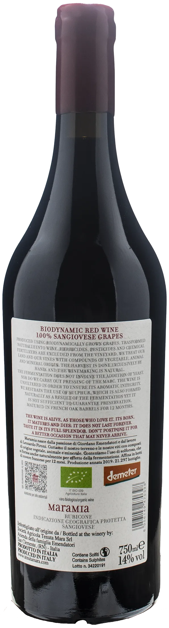 Tenuta Mara Maramia Sangiovese 2019