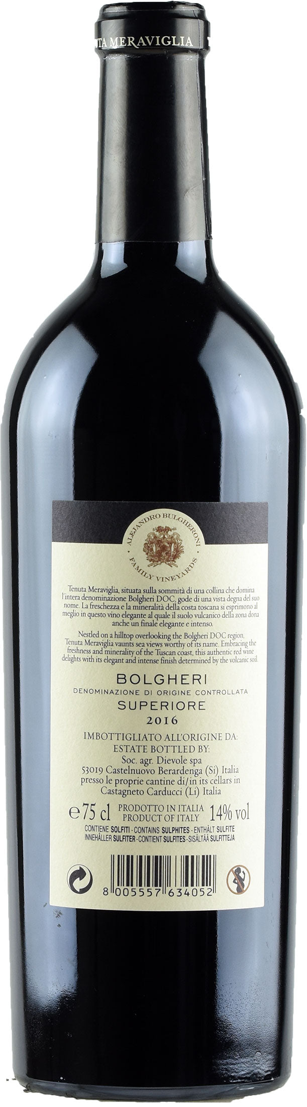 Tenuta Meraviglia Maestro di Cava Bolgheri Superiore 2016