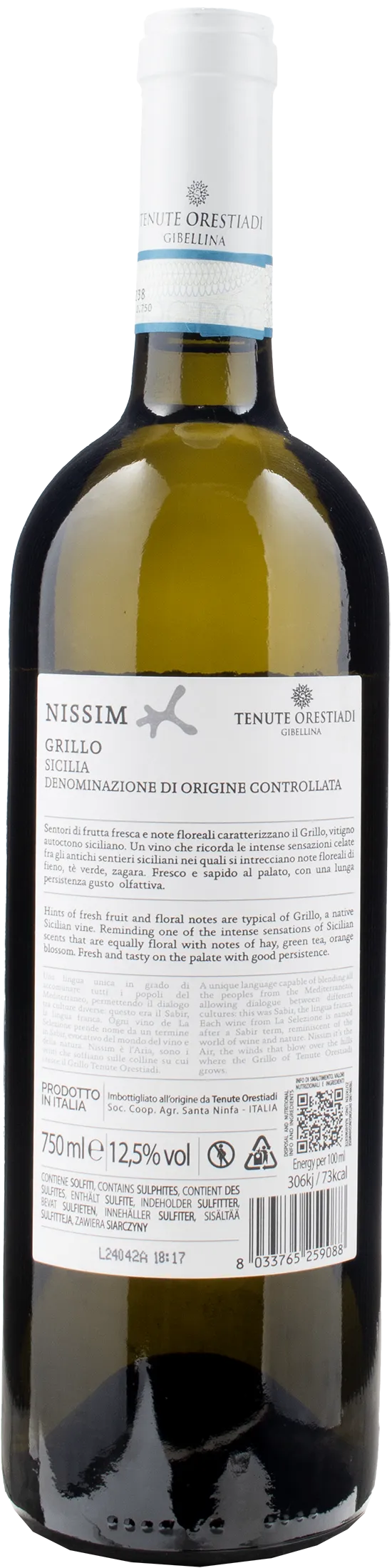 Tenute Orestiadi Gibellina Nissim Grillo 2023