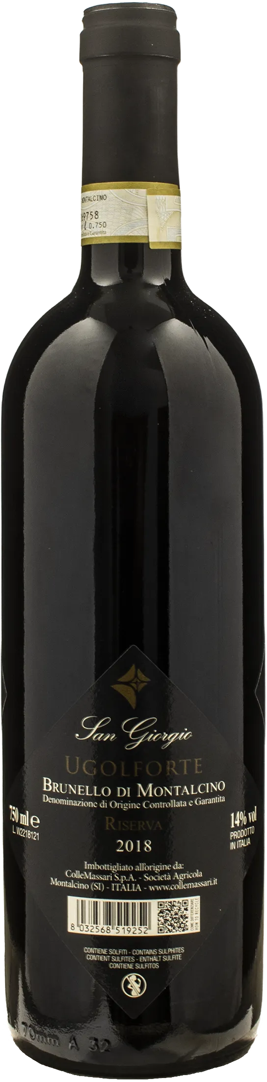 Tenuta San Giorgio Brunello di Montalcino Riserva Ugolforte 2018