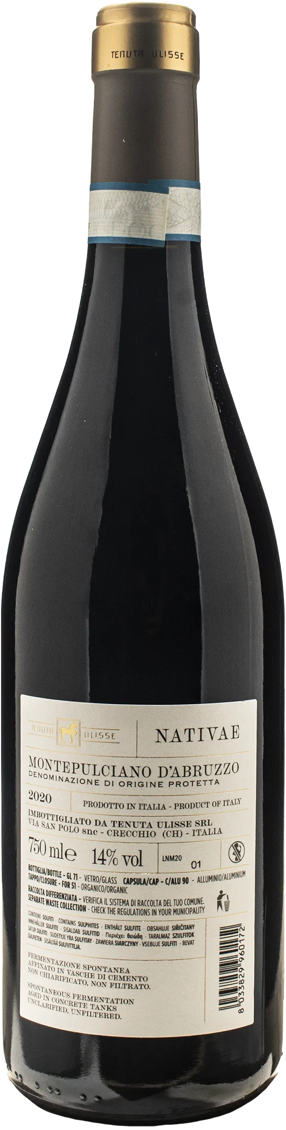 Tenuta Ulisse Montepulciano d'Abruzzo Nativae 2020