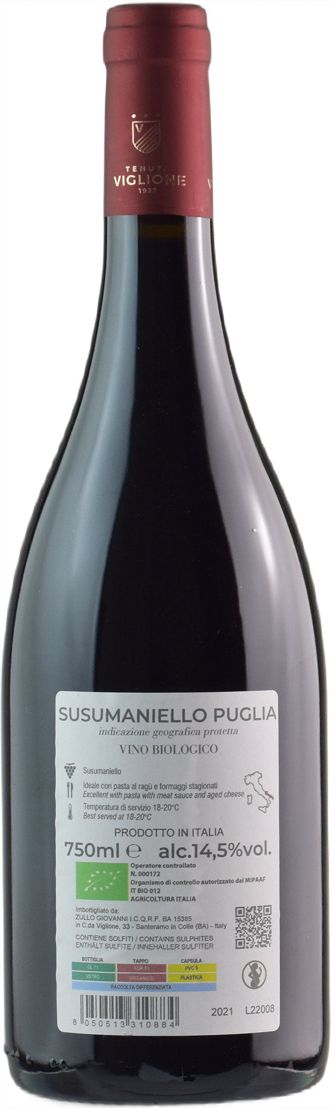 Tenuta Viglione Morso Rosso Susumaniello 2021