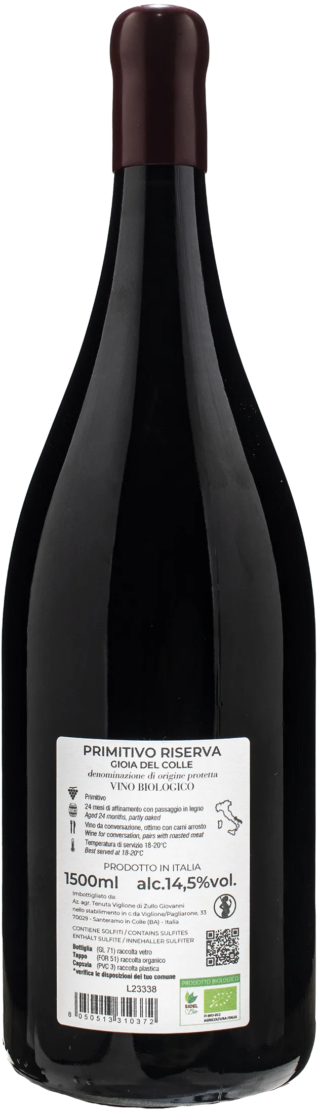 Tenuta Viglione Primitivo Gioia del Colle Marpione Riserva Magnum 2020