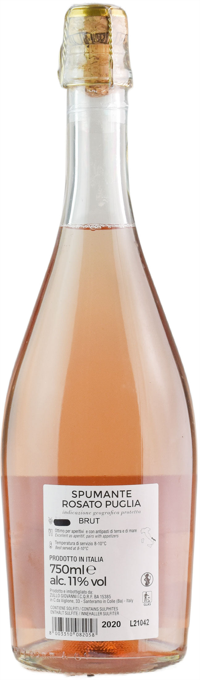 Tenuta Viglione Primitivo Rosè Spumante Nisia Brut 2020