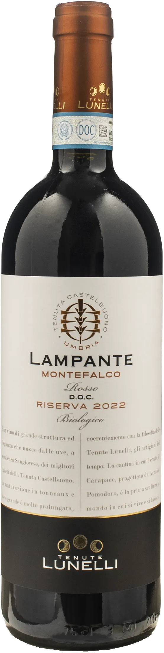Tenute Lunelli Castelbuono Montefalco Rosso Lampante Riserva 2022