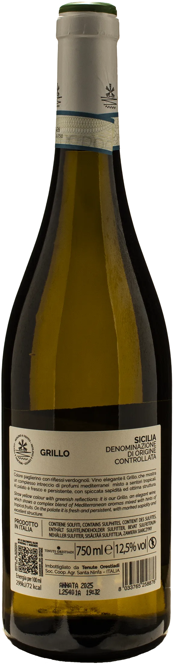 Tenute Orestiadi Molino a Vento Grillo 2025