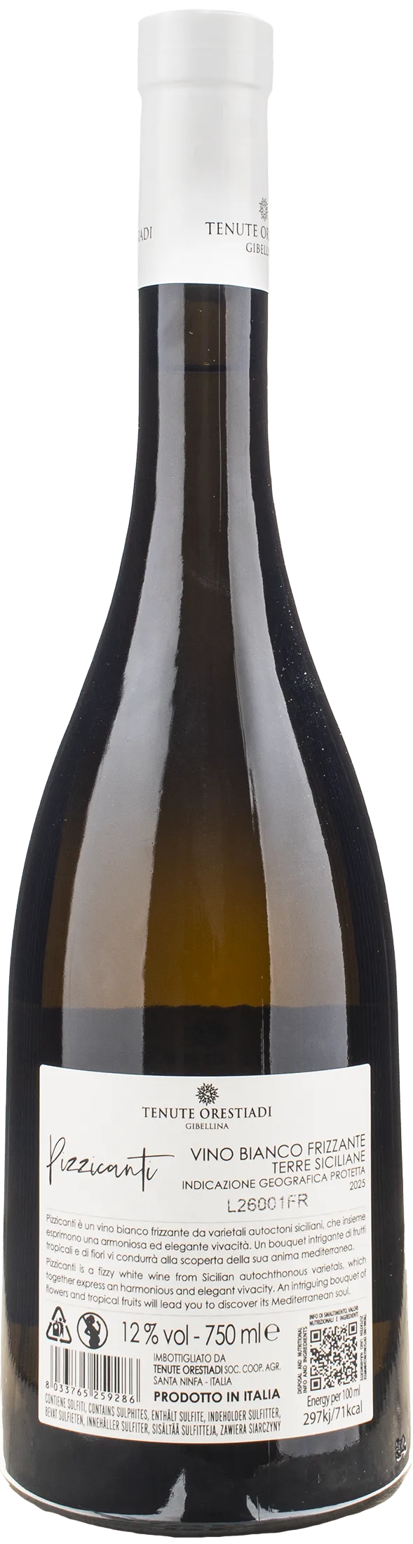 Tenute Orestiadi Pizzicanti Bianco Frizzante 2025