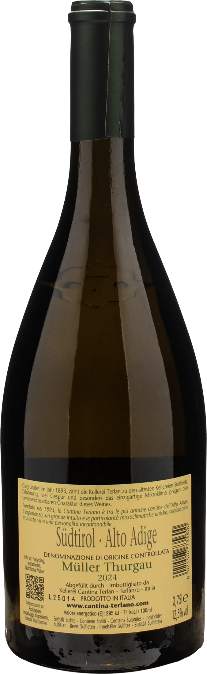 Terlano Alto Adige Muller Thurgau Tradition 2024