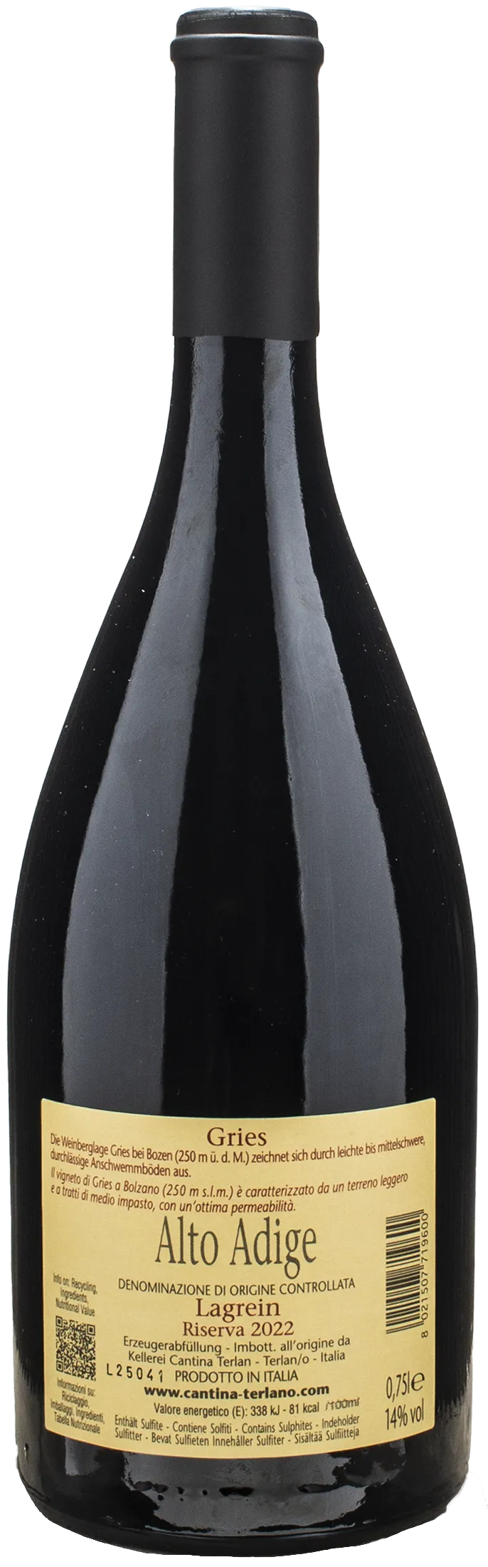 Terlano Lagrein Gries Riserva 2022