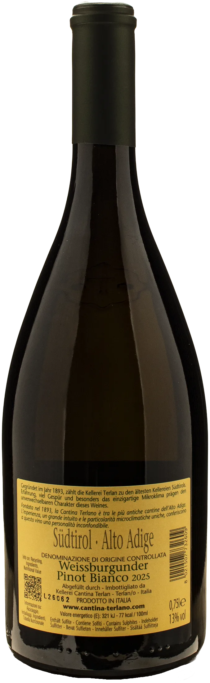 Terlano Pinot Bianco Tradition 2025