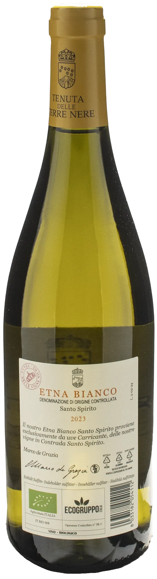 Terre Nere Etna Bianco Santo Spirito 2023