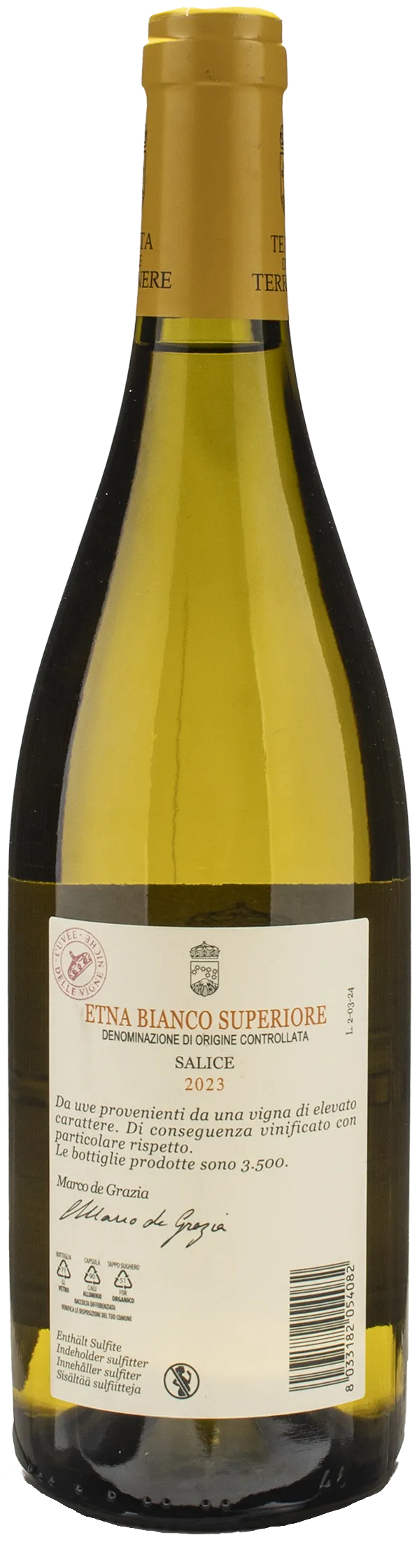Terre Nere Etna Bianco Superiore Contrada Salice 2023