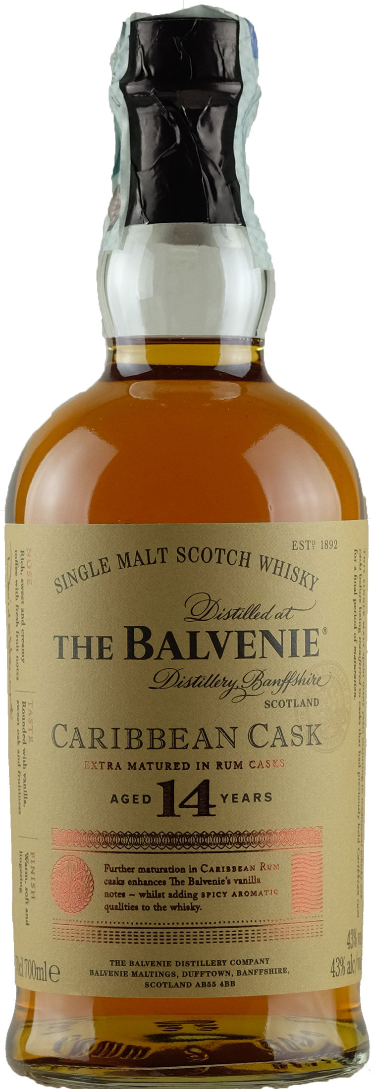The Balvenie Whisky Caribbean Cask 14 Y.O. 0.7L