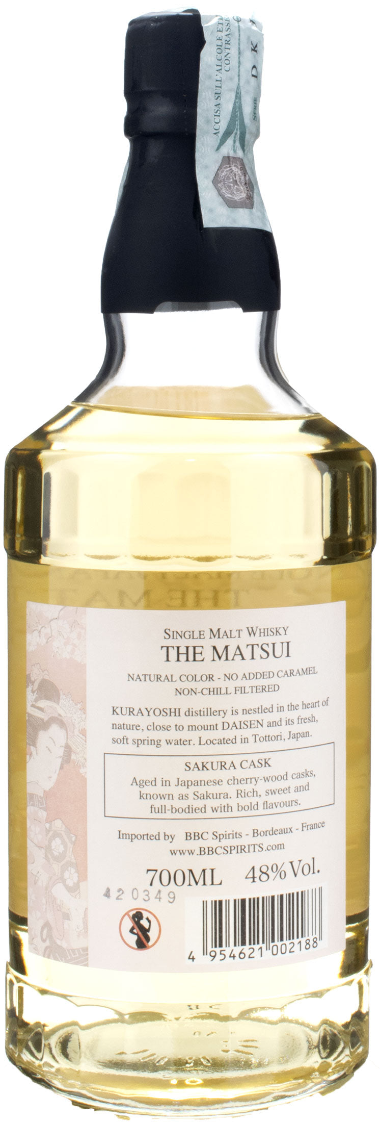 The Matsui Whisky Single Malt Sakura Cask 0.7L