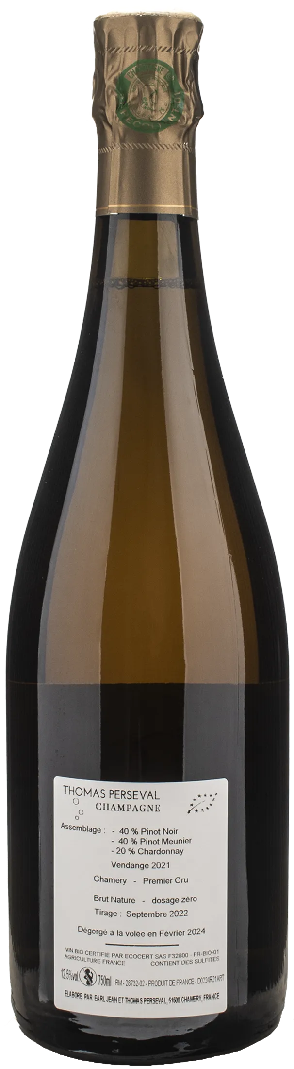 Thomas Perseval Champagne 1er Cru Brut Nature L’art Terre 2021
