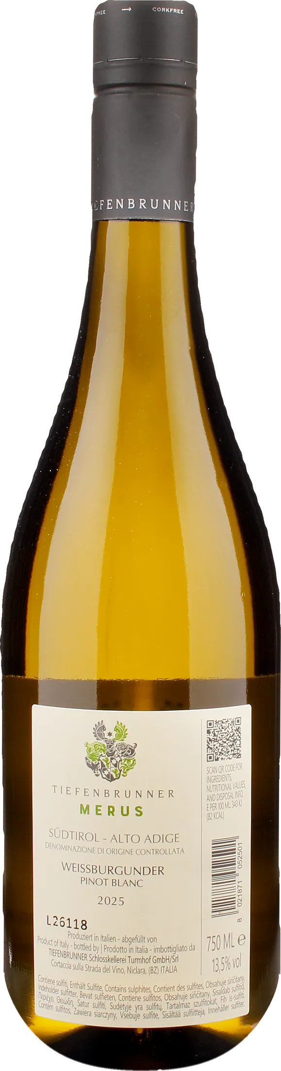 Tiefenbrunner Merus Pinot Bianco 2025