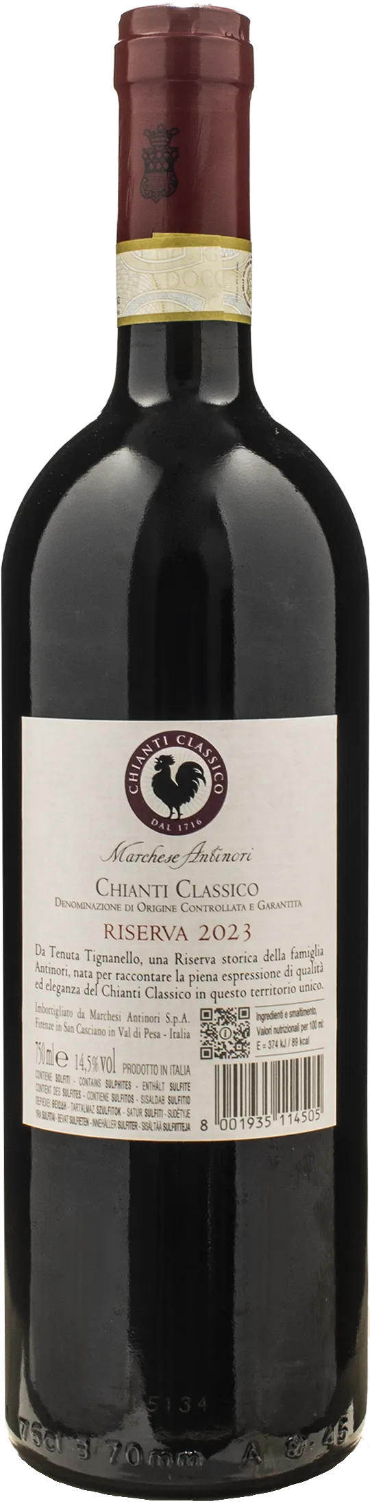 Marchese Antinori Tignanello Chianti Classico Riserva 2023