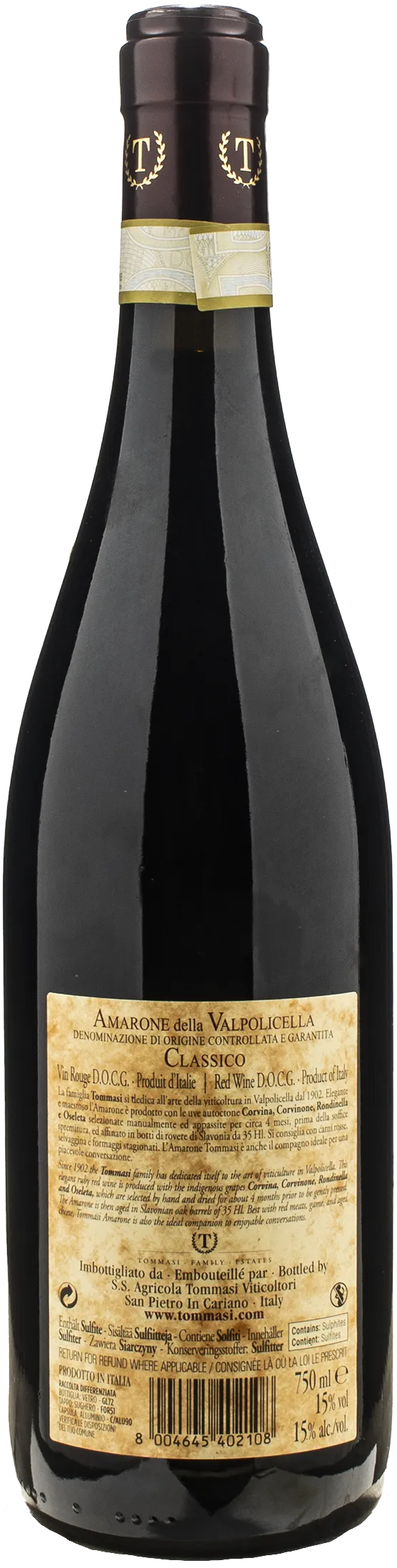 Tommasi Amarone della Valpolicella Classico 2021