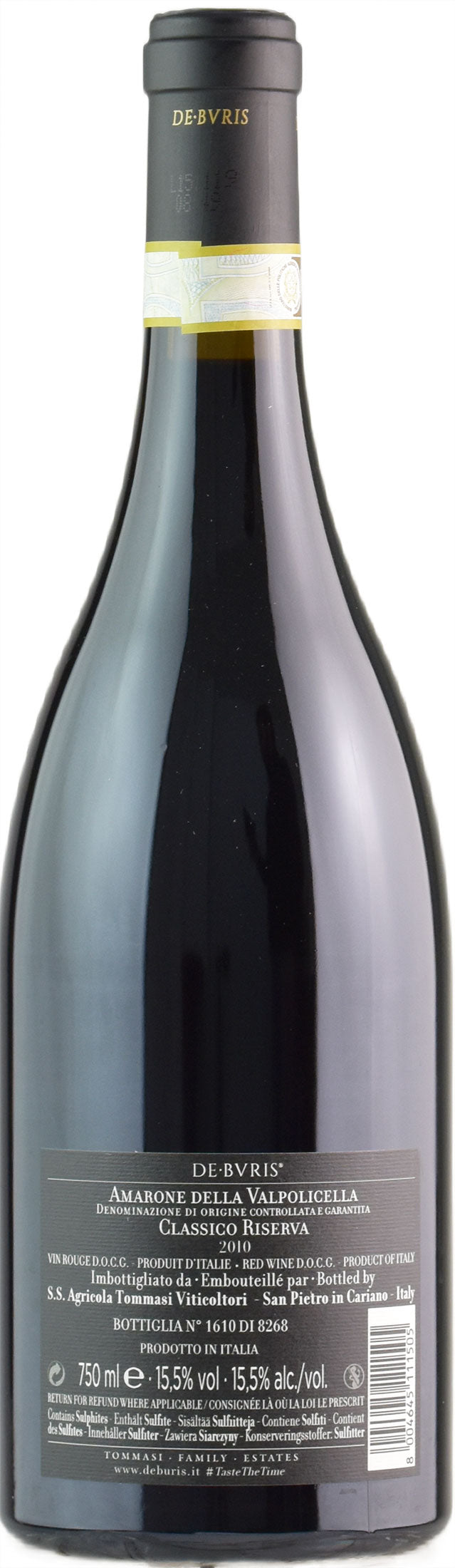 Tommasi Amarone della Valpolicella Classico De Buris Riserva 2010